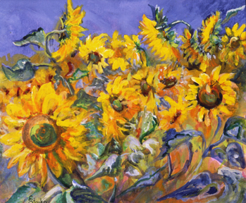 Tipsy Sunflowers